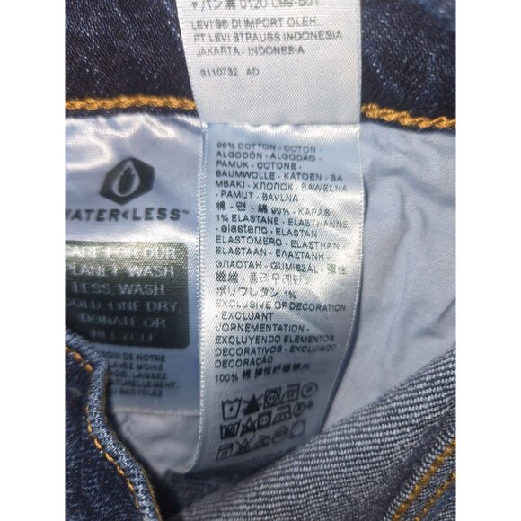 Levis Ribcage Bell High Rise Jeans 30X32 Blue Denim Slim Hip & Thigh NWT NEW - Picture 6 of 9